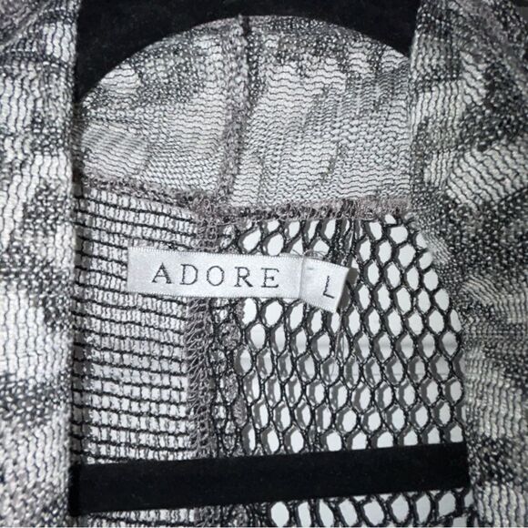 ADORE Cascade Open Front Crochet Lagenlook Sleeveless Vest - Picture 7 of 14